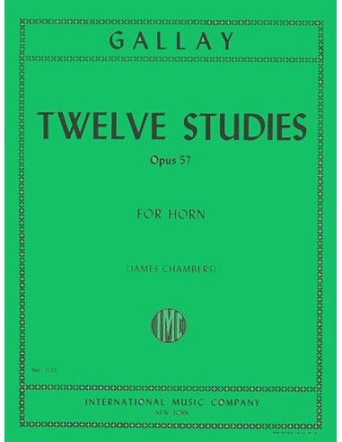 GALLAY J.F.-Studi (12) Op.57 per corno (Chambers)