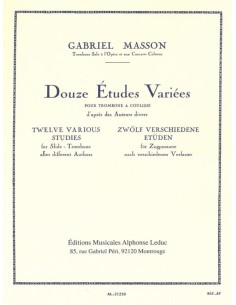 MASSON G.-Studi vari (12) per trombone a canna