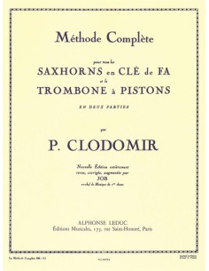 CLODOMIR P.-Methode Complete for Piston Trombone
