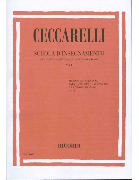 CECCARELLI M.-Méthode denseignement Vol.1 pour cor