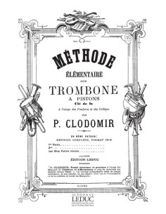 CLODOMIR P.-Methode Elementaire per trombone a pistone