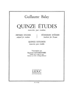 BALAY G.-Studies (15) for Trombone (Katarzynski)