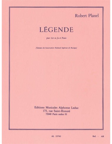 PLANEL R.-Legende per corno e pianoforte