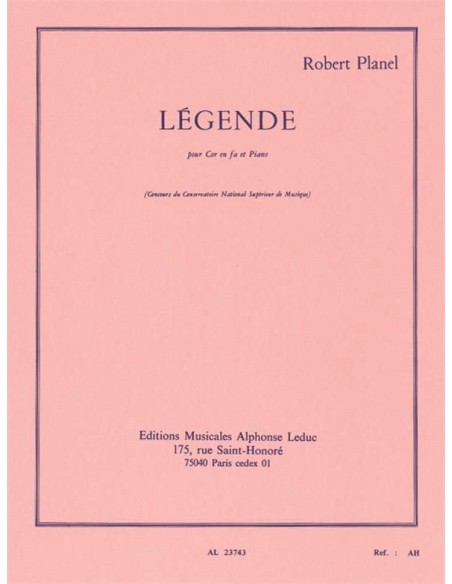 PLANEL R.-Legende per corno e pianoforte