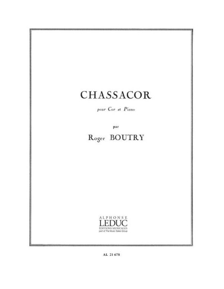 BOUTRY R.-Chassacor per corno e pianoforte
