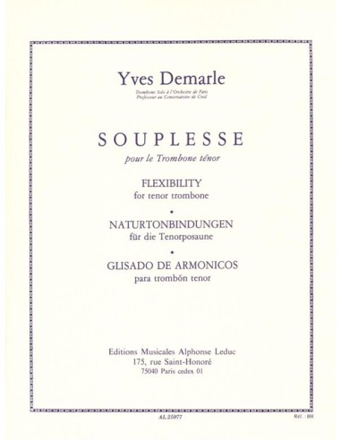 DEMARLE Y.-Souplesse (Studi) per trombone tenore