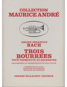 BACH J.S.-Bourrees (3) per tromba e pianoforte (Andre)