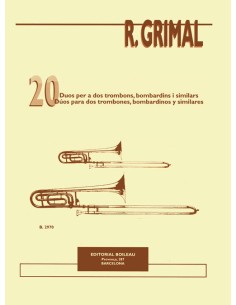 GRIMAL R.-Duos (20) pour 2 trombones (2 euphoniums)
