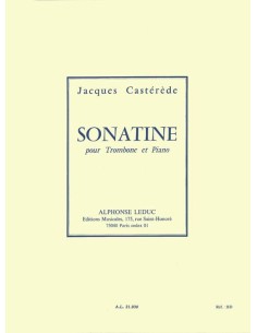 CASTEREDE J.-Sonatine pour trombone et piano
