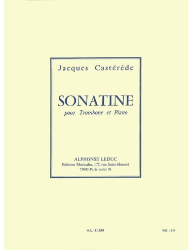 CASTEREDE J.-Sonatine per trombone e pianoforte