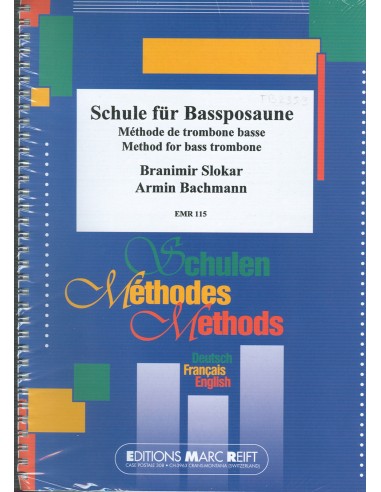 SLOKAR & BACHMANN-Trombone basse Méthode pour trombone basse