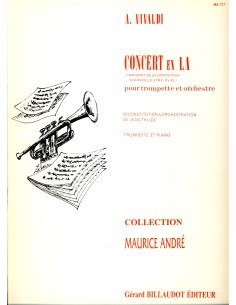 VIVALDI A.-Konzert in A (RV43) für Trompete und Klavier (Orgel) (Thilde)