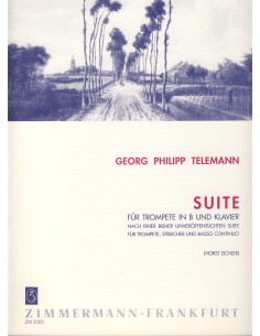 TELEMANN G.P.-Suite para Trompeta en Sib y Piano (Eichler)