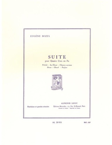 BOZZA E.-Suite para 4 Trompas