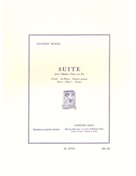 BOZZA E.-Suite pour 4 Cors