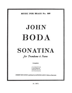 BODA J.-Sonatine pour trombone et piano