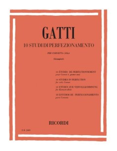 GATTI D.-Advanced Studies (10) pour trompette (Cornet)