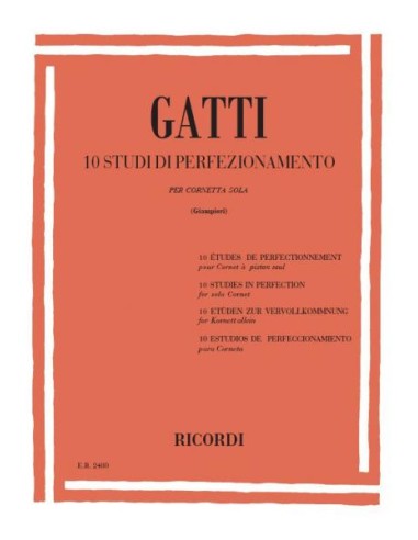 GATTI D.-Studi Avanzati (10) per Tromba (Cornet)