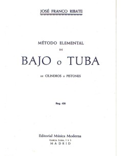 FRANCO RIBATE J.-Elementare Methode für Tuba oder Bass (Zylinder oder Kolben)