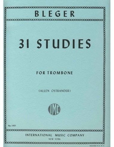 BLEGER M.-Brilliant Studies (31) per trombone (Ostrander)