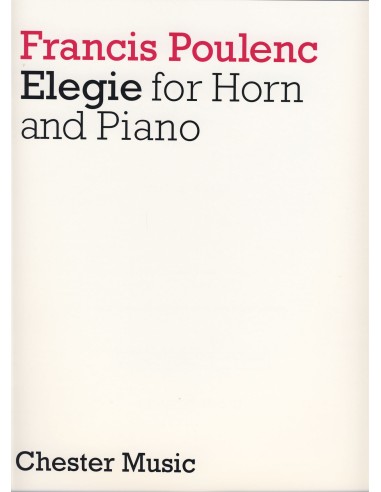 POULENC F.-Elegia per corno e pianoforte*