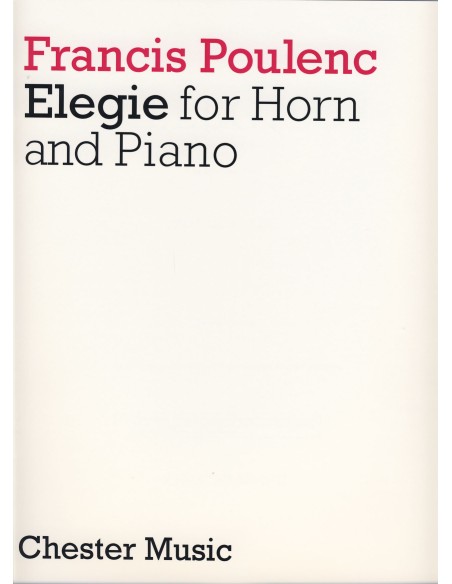 POULENC F.-Elegia per corno e pianoforte*