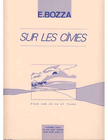 BOZZA E.-Sur les Cimes per corno e pianoforte