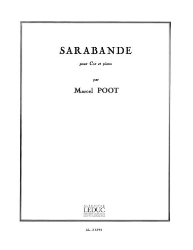 POOT M.-Sarabande per corno e pianoforte