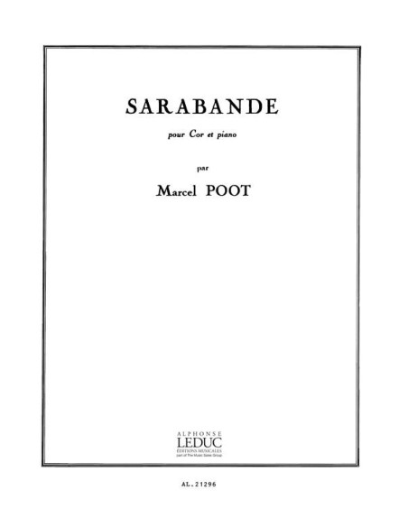POOT M.-Sarabande per corno e pianoforte
