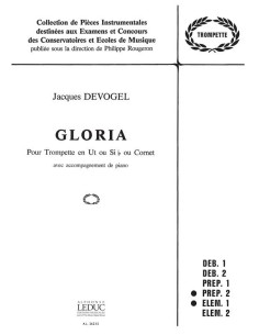 DEVOGEL J.-Gloria pour trompette et piano (Rougeron)