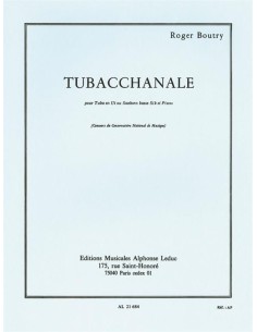 BOUTRY R.-Tubacchanale for Tuba in C and Piano