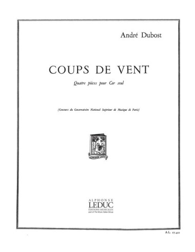 DUBOST A.-Coups de Vent (4 pezzi) per corno