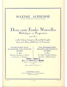 MAXIME ALPHONSE-New Studies Vol.2: 40 einfache Studien für Horn