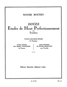 BOUTRY R.-Etudes (12) de haute perfection pour trombone