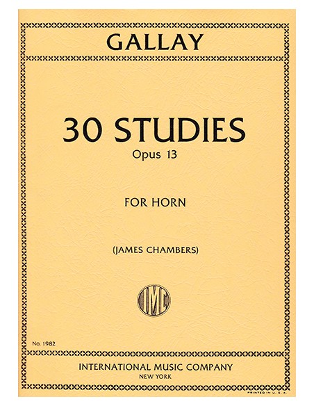 GALLAY J.F.-Studi (30) Op.13 per corno (Chambers)