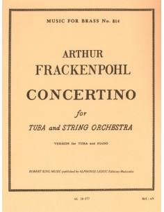 FRACKENPOHL A.-Concertino for Tuba and Piano