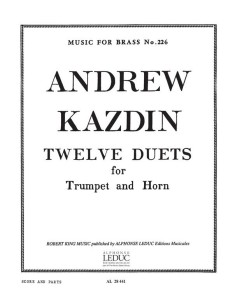 KAZDIN A.-Duetos (12) para Trompeta y Trompa