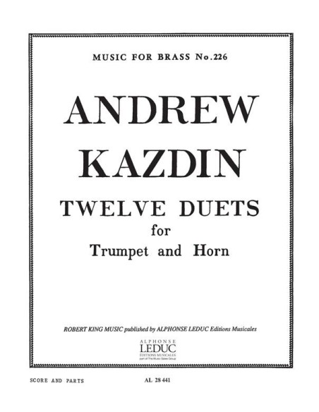 KAZDIN A.-Duetti (12) per tromba e corno