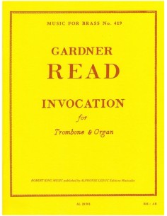LIRE G.-Invocation pour trombone et orgue