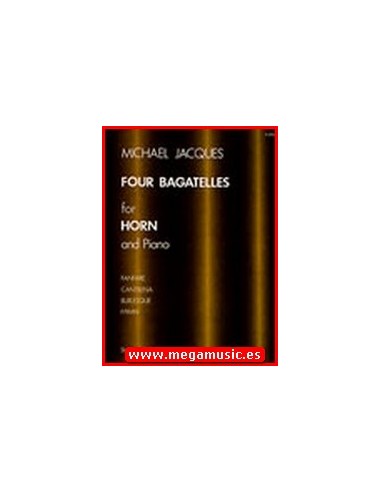 JACQUES M.-Bagatelles (4) per corno e pianoforte