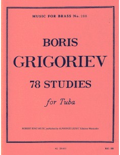 GRIGORIEV B.-Studies (78) for Tuba