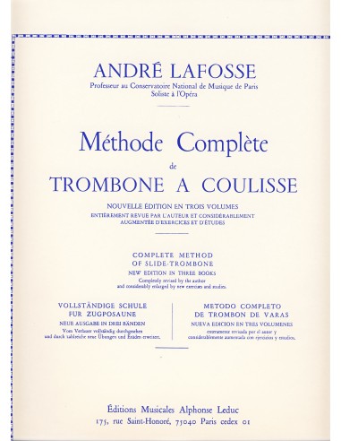 LAFOSSE A.-Complete Method Vol.2 for Rod Trombone