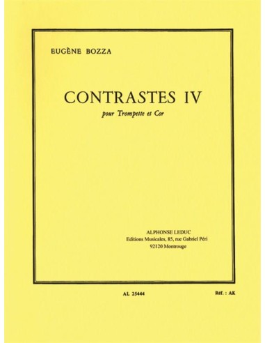 BOZZA E.-Contrasti IV per corno e tromba