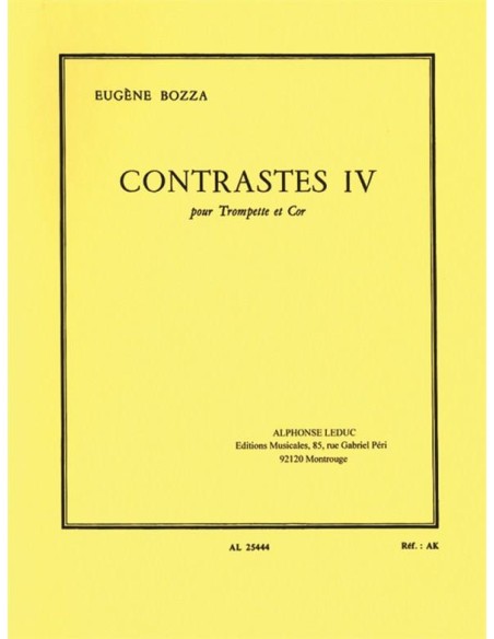 BOZZA E.-Contrasti IV per corno e tromba
