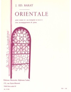 BARAT J.E.-Orientale per Tromba (Cornetta) e Pianoforte