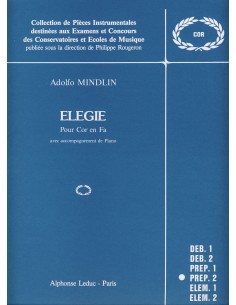 MINDLIN A.-Elegie per corno e pianoforte (Rougeron)