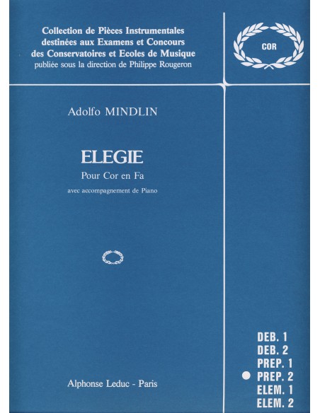 MINDLIN A.-Elegie per corno e pianoforte (Rougeron)