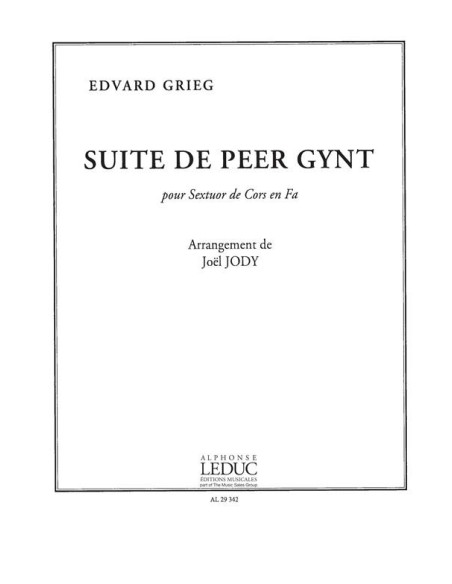 GRIEG E.-Peer Gynt Suite für 6 Hörner (Jody)