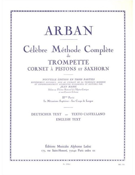 ARBAN J.B.-Celebre Methode Complete Vol.2 per Tromba (Maire)