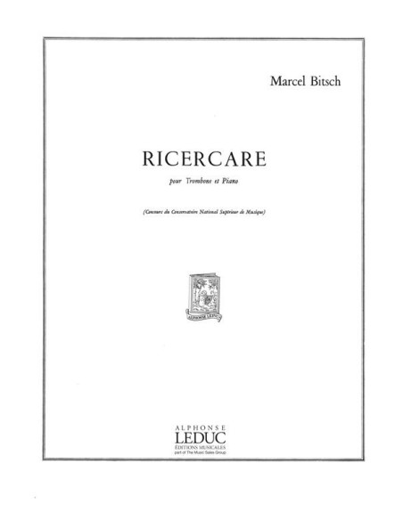 BITSCH M.-Ricercare per Trombone e Pianoforte
